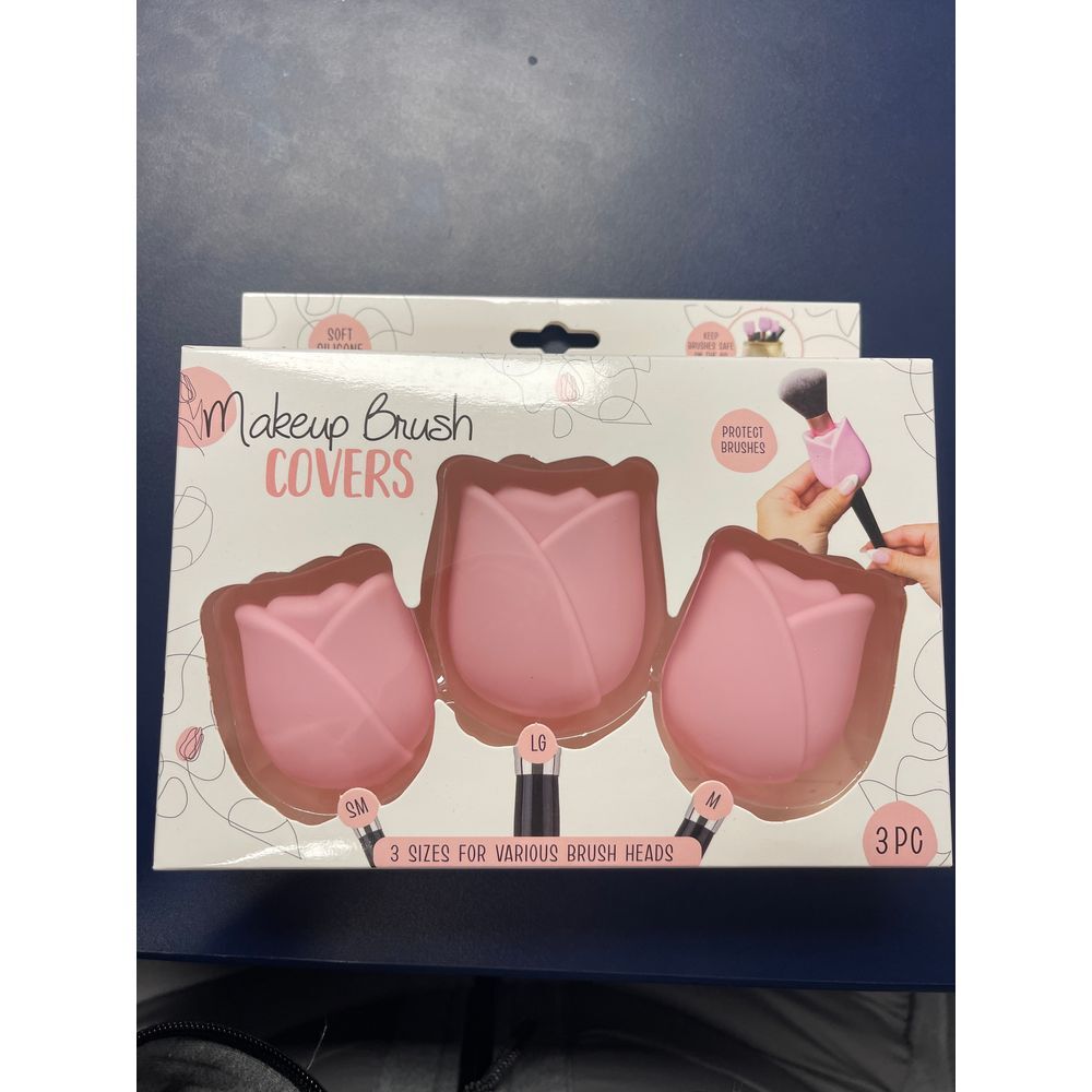 Makeup Brush Cover set  Pink‎ Silicone Beauty Tool